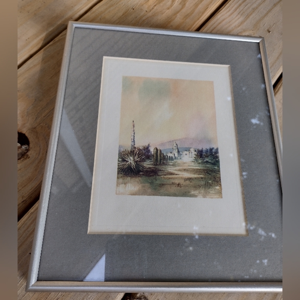 Elegant Silver Framed Art Print